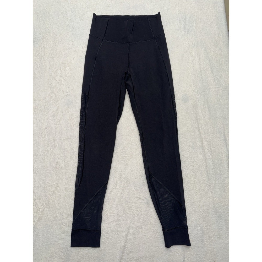 Lululemon Women's Tight Stuff Tight Black High Rise Running Leggings Size 8